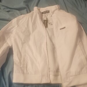 Members Only Women's White Bomber Jacket
